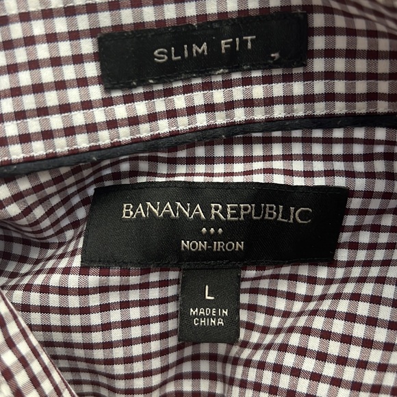 Banana Republic non-iron slim fit. Size L. - Picture 2 of 4